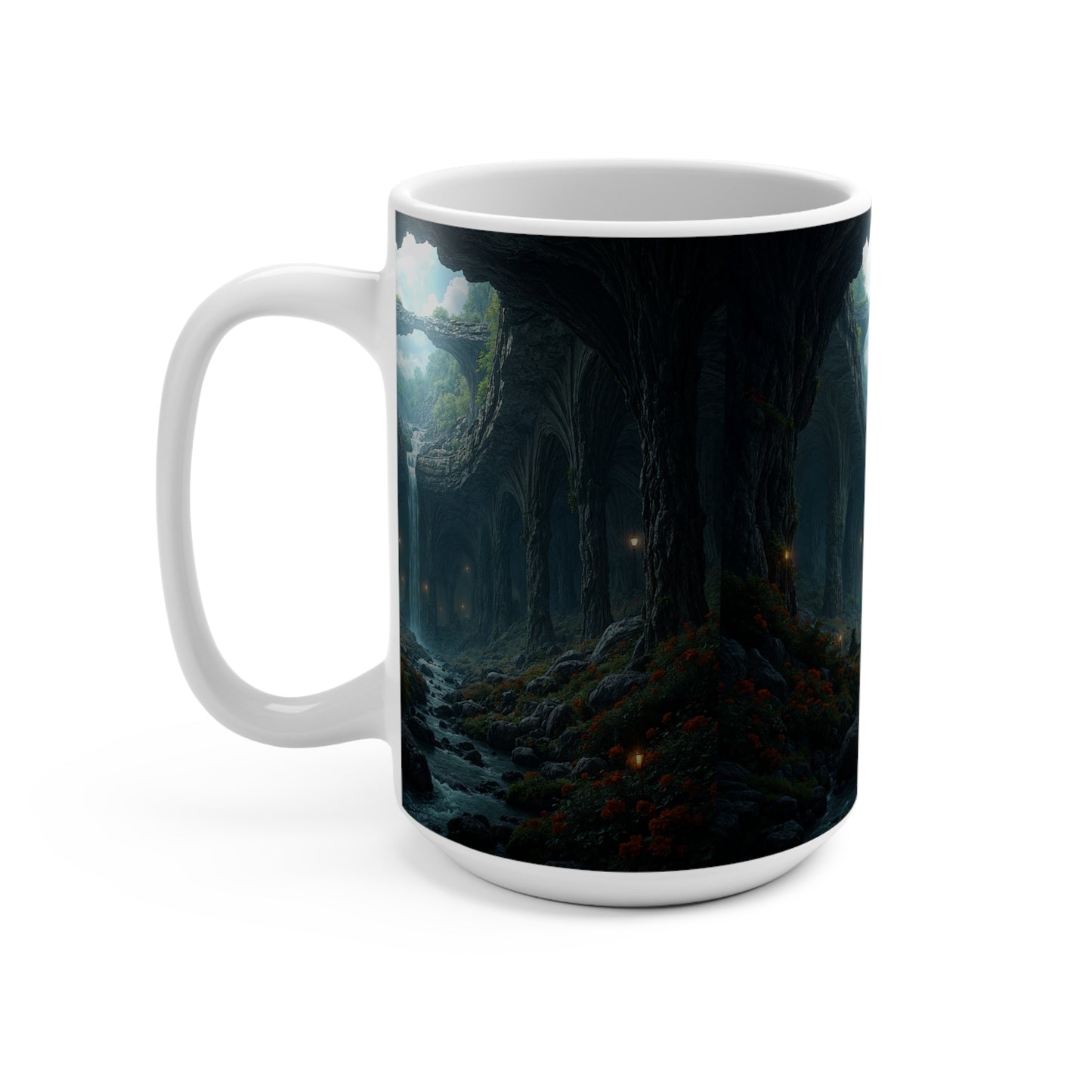 Enchanted Forest Mug - 15oz Fantasy Coffee Cup for Nature Lovers