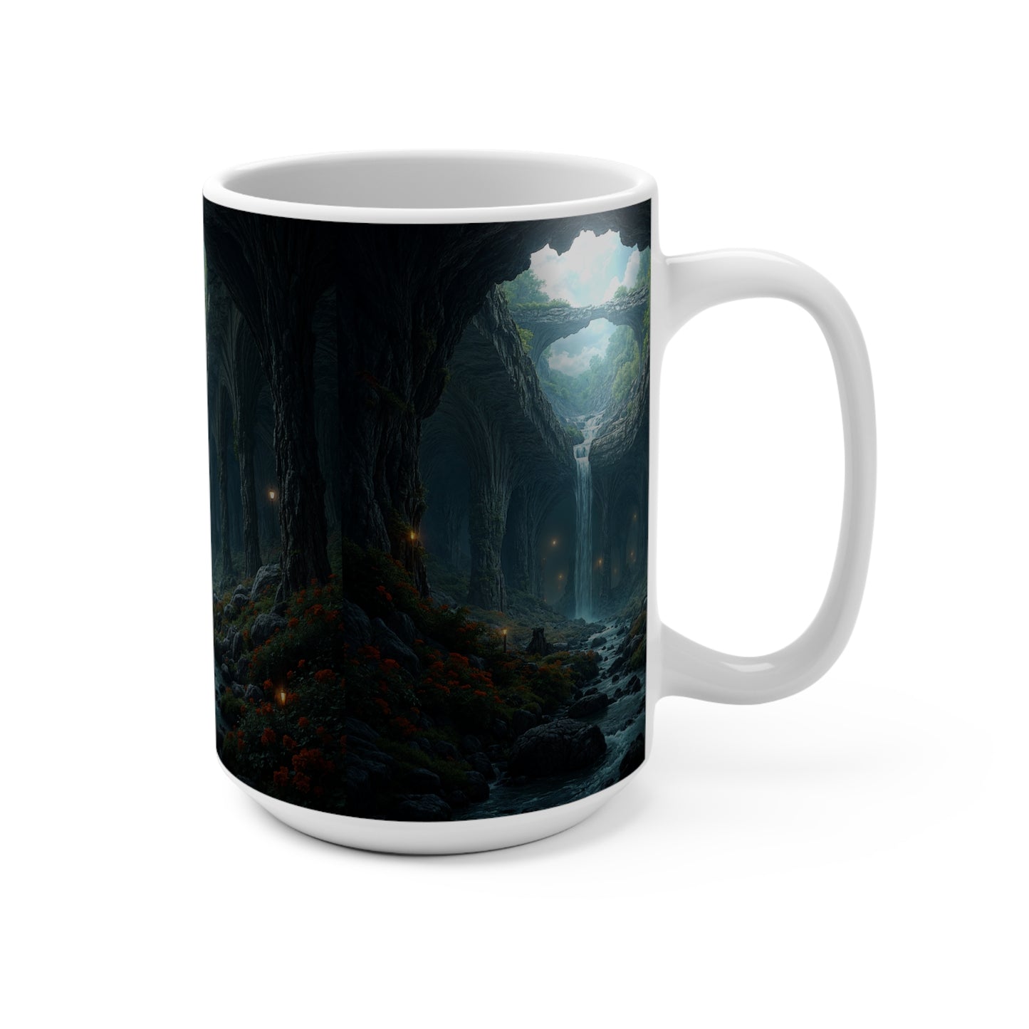 Enchanted Forest Mug - 15oz Fantasy Coffee Cup for Nature Lovers
