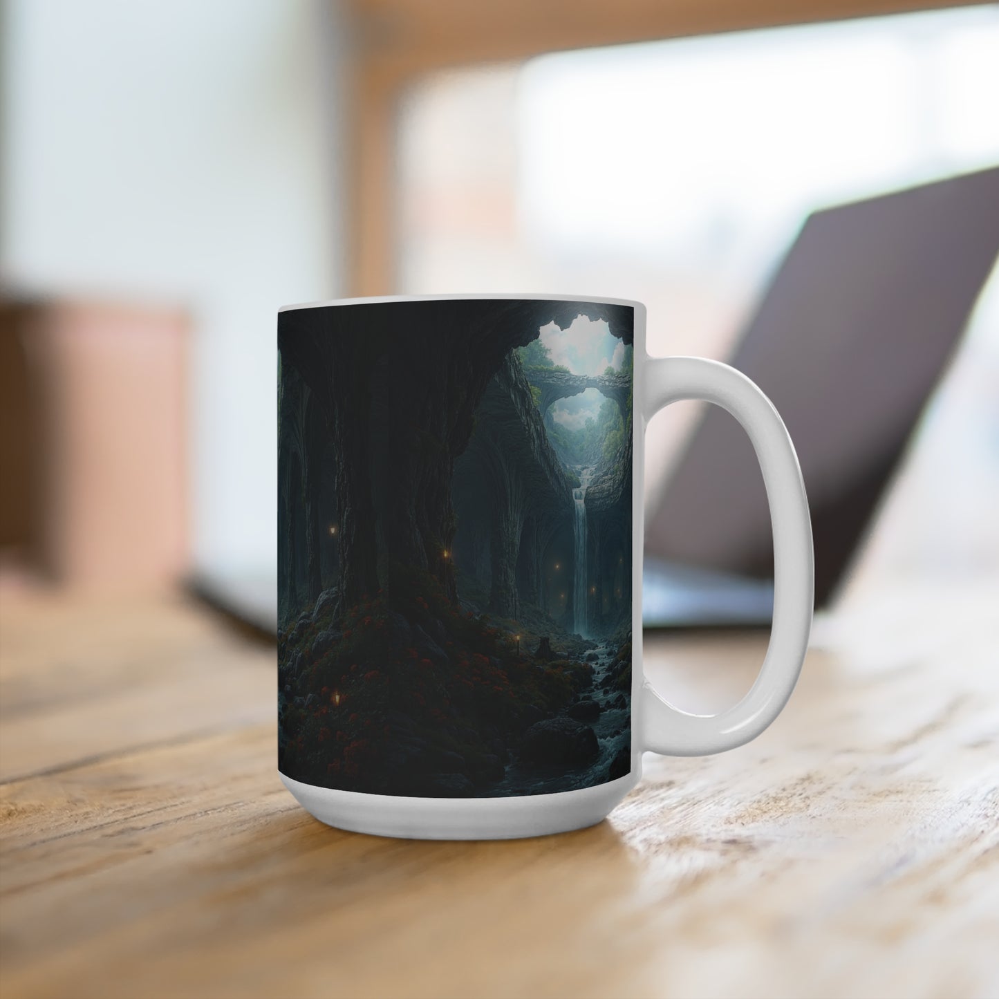 Enchanted Forest Mug - 15oz Fantasy Coffee Cup for Nature Lovers
