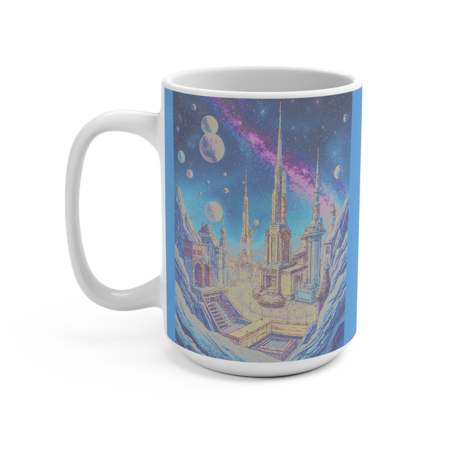 Cosmic Dreams Mug | 15oz Space-Themed Ceramic Coffee Cup
