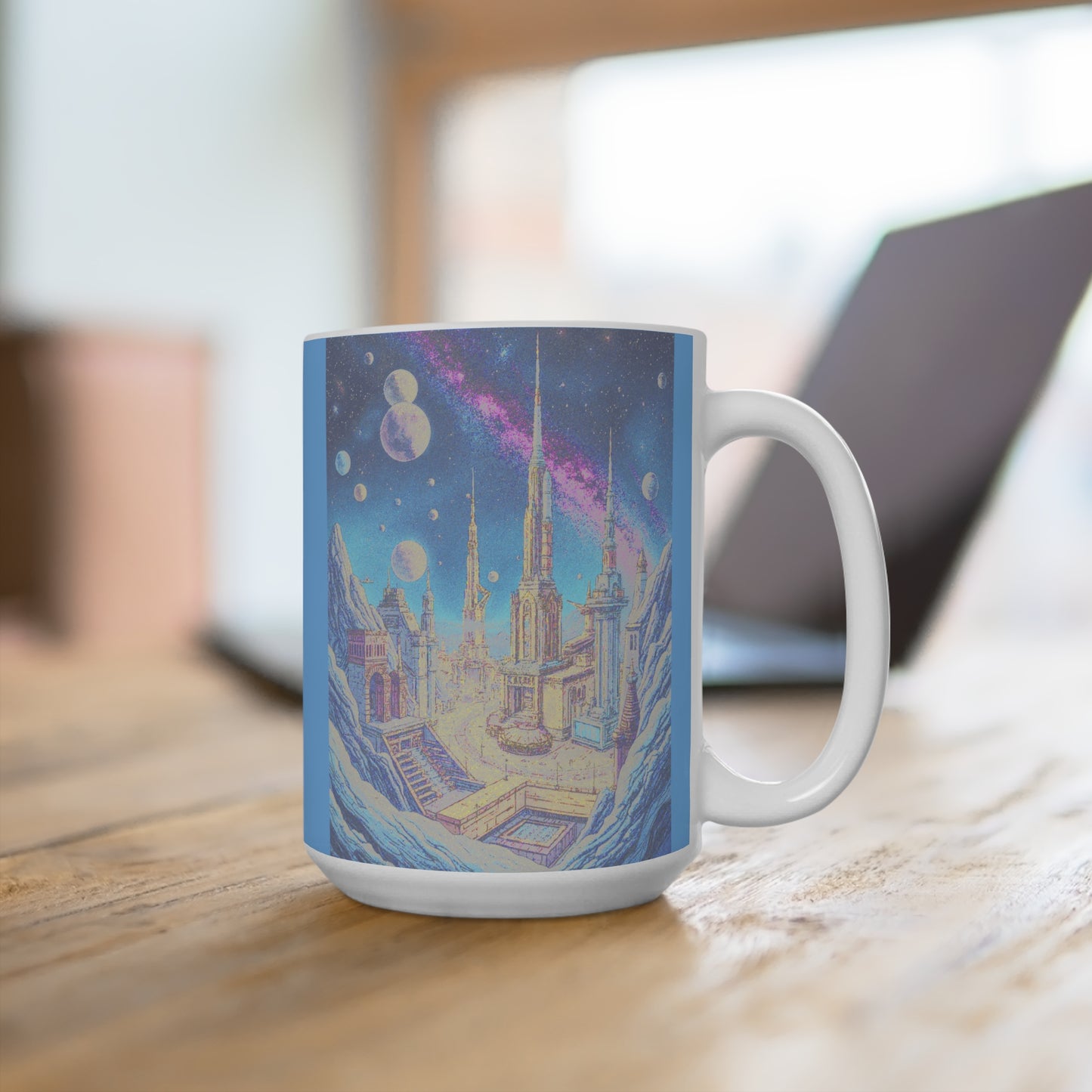 Cosmic Dreams Mug | 15oz Space-Themed Ceramic Coffee Cup