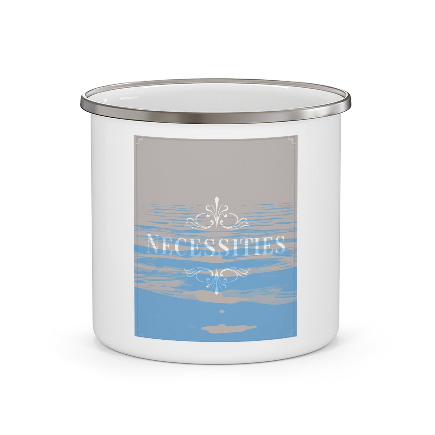 Necessities Enamel Camping Mug - Perfect for Outdoor Adventures & Cozy Moments