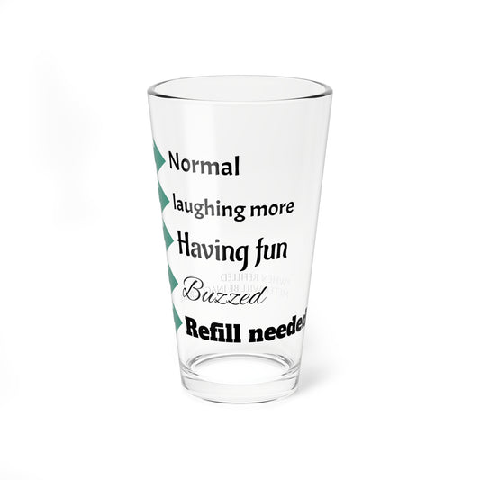 Drunk scale glass