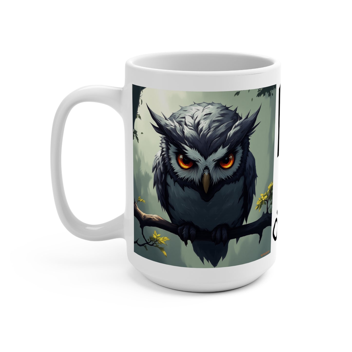 I Love Owls 15oz Coffee Mug – Perfect Gift for Owl Lovers