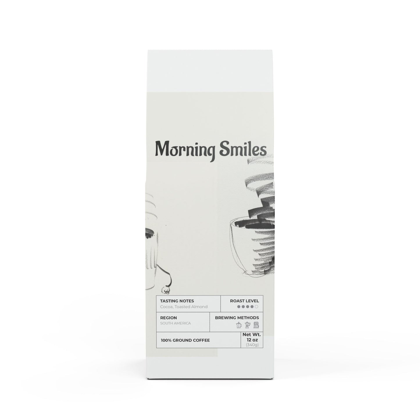 Cascades Coffee Blend "Morning Smiles" (Medium-Dark Roast)