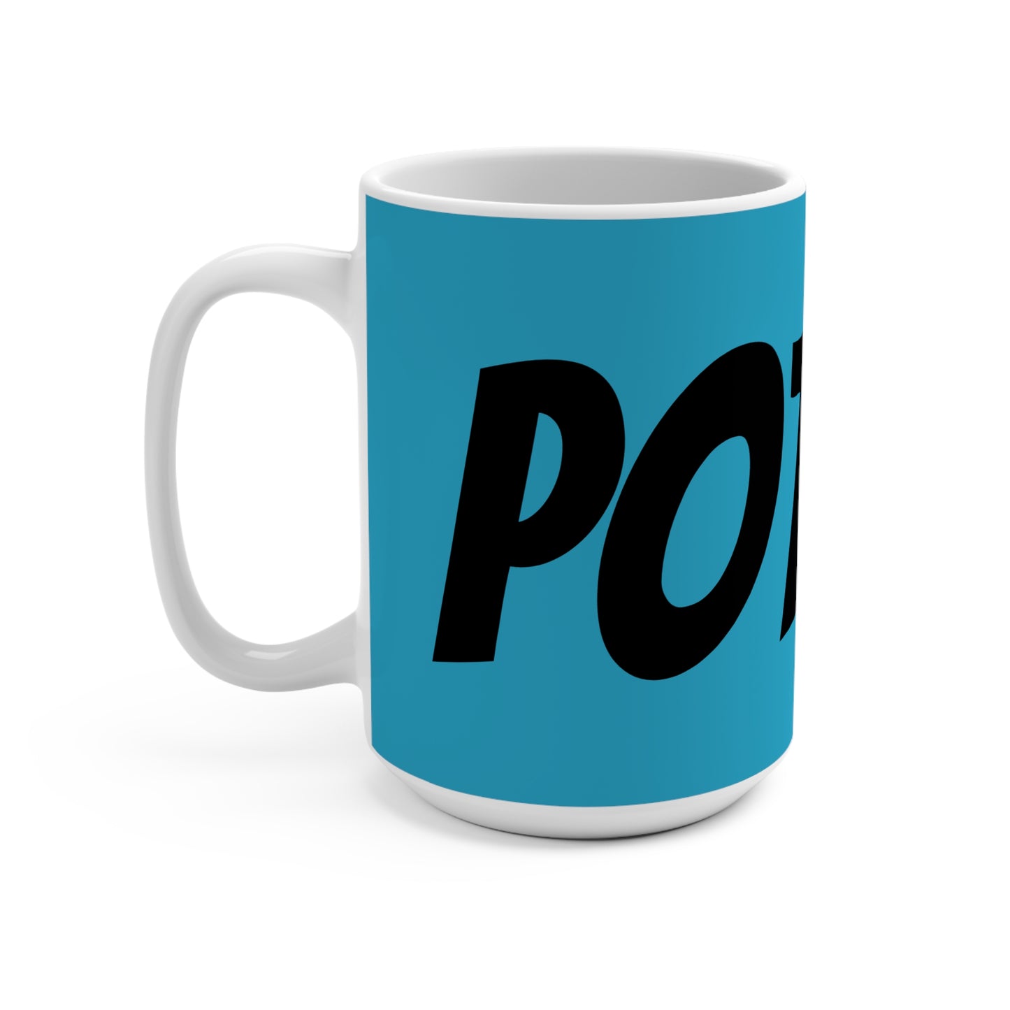 Motivation Mug 15oz - Bold Blue Coffee Cup for Inspiration
