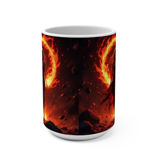 Fantasy Fire Themed Mug - 15oz Inspirational Coffee Cup