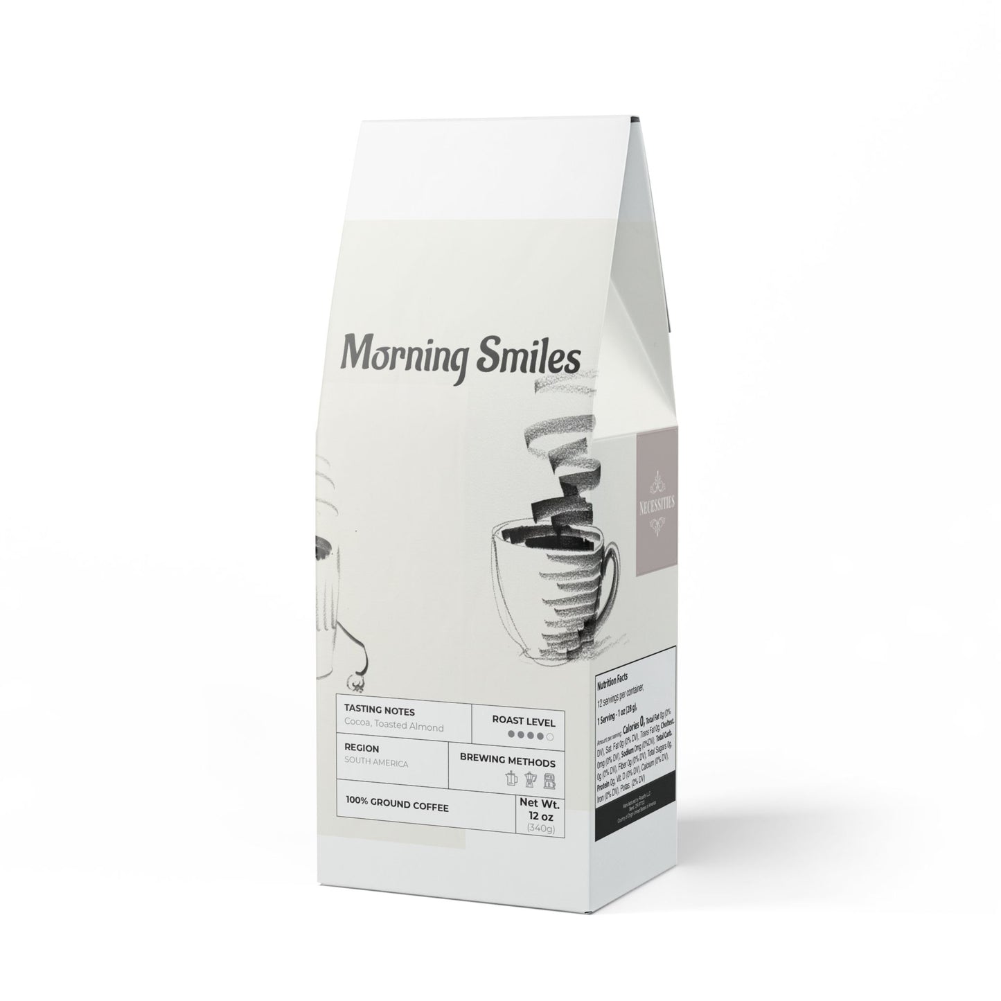 Cascades Coffee Blend "Morning Smiles" (Medium-Dark Roast)