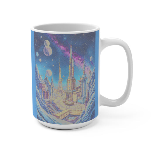Cosmic Dreams Mug | 15oz Space-Themed Ceramic Coffee Cup