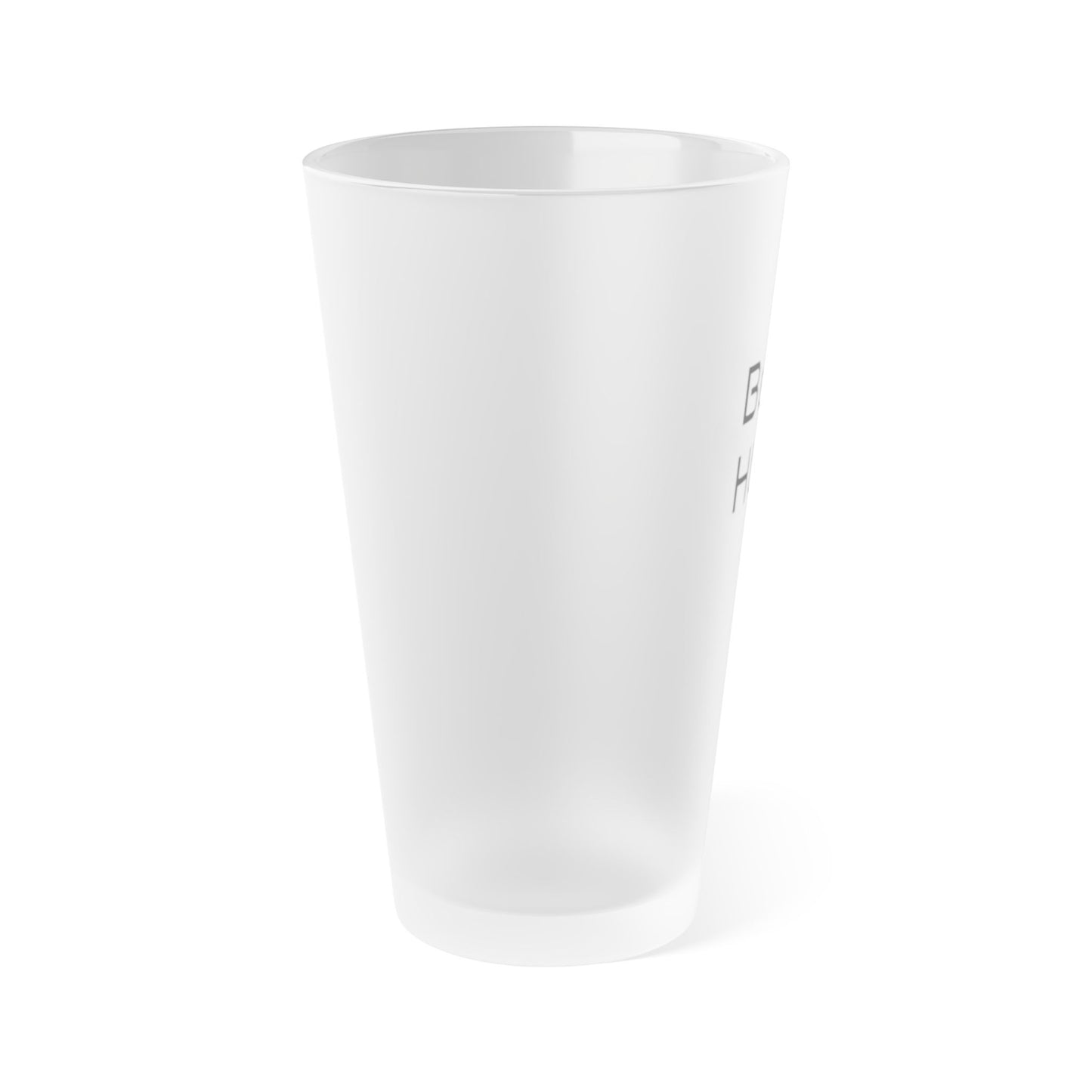 Frosted Pint Glass - 'Beer HUP!'